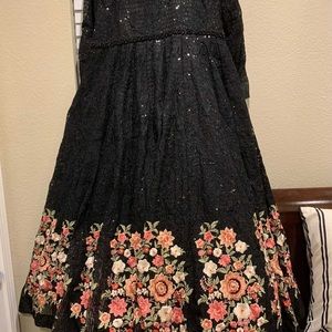 Threads and Motif Eastern ball gown